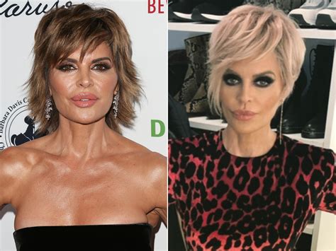 Lisa Rinna shows off new blonde hair for Paris。